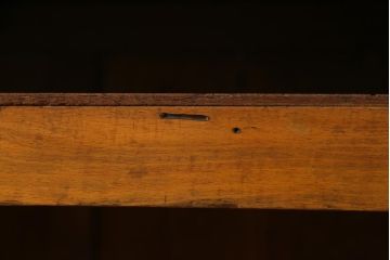 アンティーク家具　昭和中期　使いこまれた風合いが味のある平机(作業台、カウンター)(1)