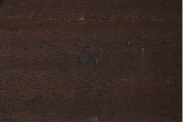 レトロ家具　昭和レトロ　木の温かみが楽しめる学校の木製デスク(平机、在宅ワーク、在宅用学習机)