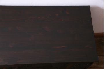 アンティーク家具　和製アンティーク　リメイク　総桐材　重厚な佇まいの時代箪笥ローボード(リビングボード、収納棚、桐箪笥、桐たんす)
