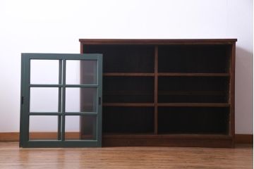 ラフジュ工房オリジナル　レトロな建具をリメイクした収納棚(戸棚、キャビネット)
