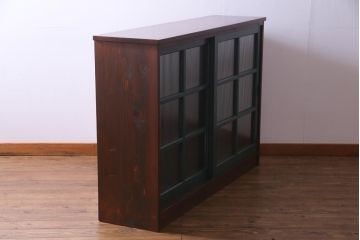 ラフジュ工房オリジナル　レトロな建具をリメイクした収納棚(戸棚、キャビネット)