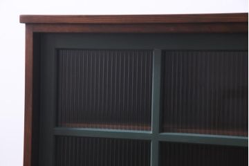 ラフジュ工房オリジナル　レトロな建具をリメイクした収納棚(戸棚、キャビネット)