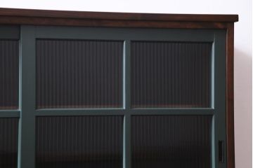 ラフジュ工房オリジナル　レトロな建具をリメイクした収納棚(戸棚、キャビネット)
