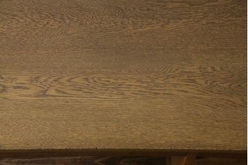 レトロ家具　昭和レトロ　ナラ材　渋みのある木の風合いがレトロな薄型片袖デスク(机、在宅ワーク、在宅用作業台、カウンターテーブル)