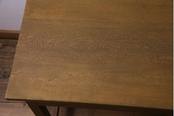 アンティーク家具　昭和中期　シンプルで懐かしい雰囲気の片袖デスク(机、在宅ワーク、在宅用カウンターテーブル、作業台)