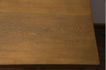 アンティーク家具　昭和中期　シンプルで懐かしい雰囲気の片袖デスク(机、在宅ワーク、在宅用カウンターテーブル、作業台)