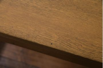 アンティーク家具　昭和中期　シンプルで懐かしい雰囲気の片袖デスク(机、在宅ワーク、在宅用カウンターテーブル、作業台)