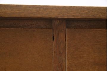 アンティーク家具　昭和中期　シンプルで懐かしい雰囲気の片袖デスク(机、在宅ワーク、在宅用カウンターテーブル、作業台)