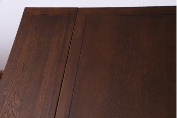 ヴィンテージ家具　イギリスビンテージ　木の温もり溢れるエクステンションテーブル(ダイニングテーブル)