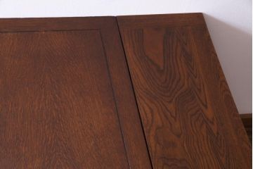 ヴィンテージ家具　イギリスビンテージ　木の温もり溢れるエクステンションテーブル(ダイニングテーブル)