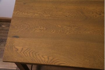 アンティーク家具　昭和中期　シンプルで懐かしい雰囲気の片袖デスク(机、在宅ワーク、在宅用カウンターテーブル、作業台)(1)