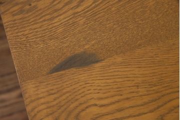 アンティーク家具　昭和中期　シンプルで懐かしい雰囲気の片袖デスク(机、在宅ワーク、在宅用カウンターテーブル、作業台)(1)