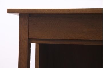 アンティーク家具　昭和中期　シンプルで懐かしい雰囲気の片袖デスク(机、在宅ワーク、在宅用カウンターテーブル、作業台)(1)