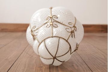 イタリアアンティーク　ムラーノガラス　異国情緒あふれる佇まいがお洒落なペンダントライト(天井照明、ムラノガラス)