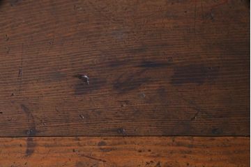 アンティーク家具　明治大正期　ヒノキ材　シンプルな作りが魅力的な小振りの帳場箪笥(引き出し)