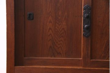 アンティーク家具　明治大正期　ヒノキ材　シンプルな作りが魅力的な小振りの帳場箪笥(引き出し)