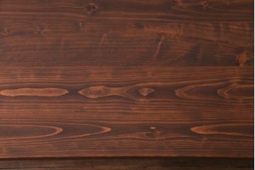 ペイント家具　ヒノキ材　レトロな雰囲気漂うリメイクの鉄脚テーブル(作業台、カフェテーブル)