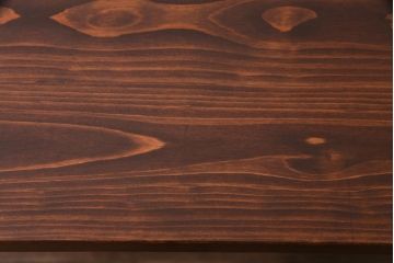 ペイント家具　ヒノキ材　レトロな雰囲気漂うリメイクの鉄脚テーブル(作業台、カフェテーブル)