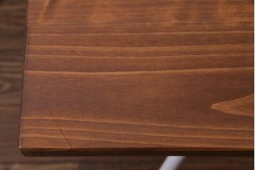 リメイク　ペイント家具　ヒノキ材　ナチュラルな雰囲気が魅力的な鉄脚テーブル(作業台、カフェテーブル)