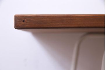 リメイク　ペイント家具　ヒノキ材　ナチュラルな雰囲気が魅力的な鉄脚テーブル(作業台、カフェテーブル)