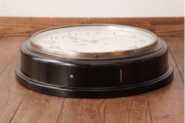 アンティーク雑貨　昭和レトロ　SEIKO(セイコー)　手巻き式　21DAY　丸型壁掛け時計(掛時計、柱時計)