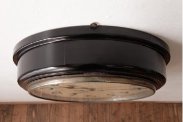 アンティーク雑貨　昭和レトロ　SEIKO(セイコー)　手巻き式　21DAY　丸型壁掛け時計(掛時計、柱時計)