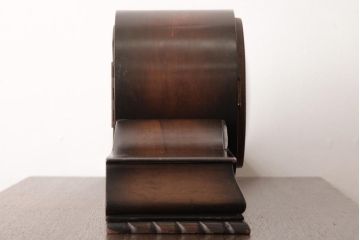 アンティーク雑貨　ジャンク品　ドイツ　Hermle(ヘルムレ)社　ゼンマイ式　高級感漂うシックな置き時計