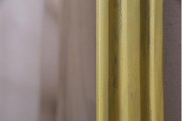アンティーク雑貨　ラフジュ工房オリジナル　スモーキーなペイントがおしゃれなウォールミラー(鏡)