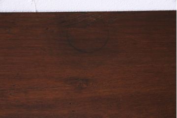 リメイク家具　ナラ材　和製アンティークの古材を利用した鉄脚テーブル(センターテーブル、ローテーブル)