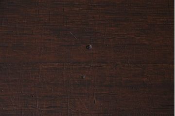 リメイク家具　明治期　朴の木　古い木の質感が味わい深い鉄脚テーブル(ローテーブル、飾り台)