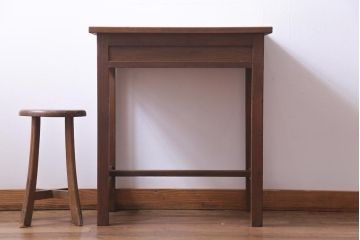 レトロ家具　和製アンティーク　レトロで素朴な雰囲気漂う平机(コーヒーテーブル)