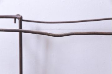 フランスビンテージ インダストリアルな空間に馴染むオーバル型のアイアンカート(トロリー)