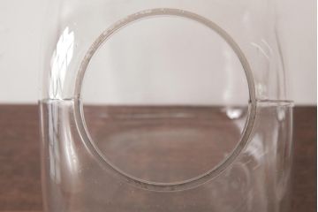 アンティーク雑貨　和製アンティーク　レトロなフォルムが可愛らしい蓋付き猫瓶(ガラス瓶)(1)