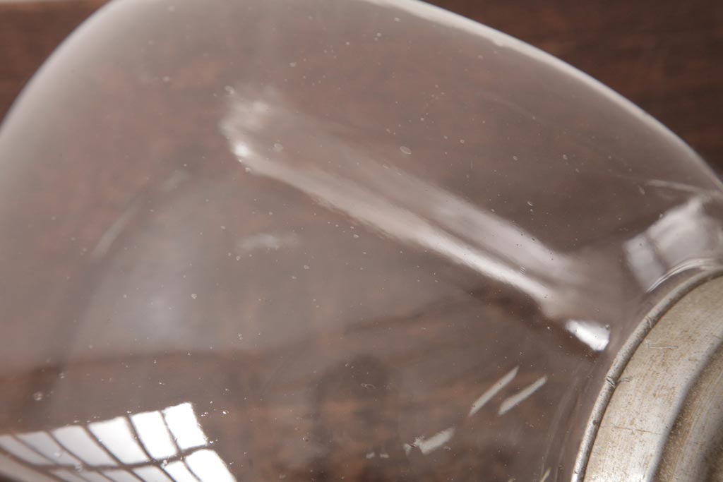 アンティーク雑貨　和製アンティーク　レトロなフォルムが可愛らしい蓋付き猫瓶(ガラス瓶)(1)