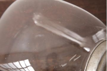 アンティーク雑貨　和製アンティーク　レトロなフォルムが可愛らしい蓋付き猫瓶(ガラス瓶)(1)