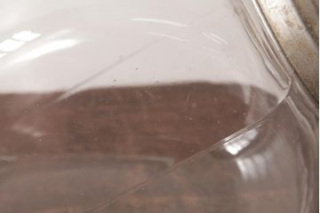 アンティーク雑貨　和製アンティーク　レトロなフォルムが可愛らしい蓋付き猫瓶(ガラス瓶)(1)