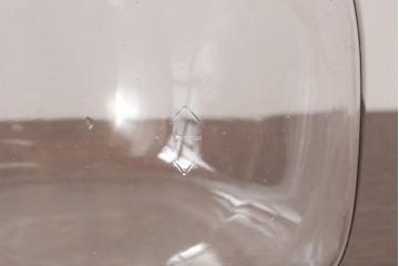 アンティーク雑貨　和製アンティーク　レトロなフォルムが可愛らしい蓋付き猫瓶(ガラス瓶)(1)