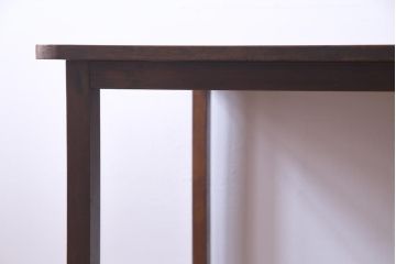 アンティーク家具　和製アンティーク　ナラ材　カントリースタイルに似合う珍しいデザインのダイニングテーブル(机)