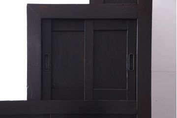 アンティーク家具　古民具　松材製　手すり付きが珍しい和モダンにぴったりな階段箪笥