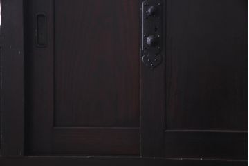 アンティーク家具　古民具　松材製　手すり付きが珍しい和モダンにぴったりな階段箪笥