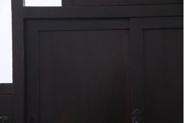 アンティーク家具　古民具　松材製　手すり付きが珍しい和モダンにぴったりな階段箪笥