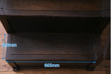 アンティーク家具　古民具　松材製　手すり付きが珍しい和モダンにぴったりな階段箪笥