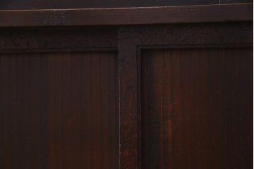 アンティーク家具　古民具　小振り　大きな引手が目を引く古い趣が魅力の松本箪笥(帳場箪笥・整理箪笥)