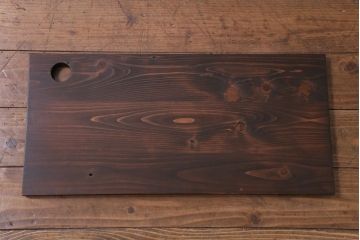 リメイク品　北海道民芸　チェッカーガラスがアクセントのローボード(テレビボード)(1)