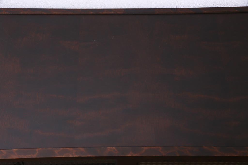 リメイク品　北海道民芸　チェッカーガラスがアクセントのローボード(テレビボード)(1)