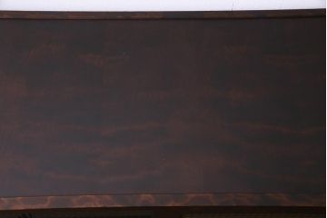 リメイク品　北海道民芸　チェッカーガラスがアクセントのローボード(テレビボード)(1)