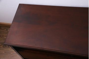 中古　北海道民芸家具　和モダンな佇まいがお洒落なローボード(AVボード、テレビボード)