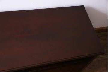 中古　北海道民芸家具　和モダンな佇まいがお洒落なローボード(AVボード、テレビボード)