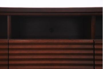 中古　北海道民芸家具　和モダンな佇まいがお洒落なローボード(AVボード、テレビボード)