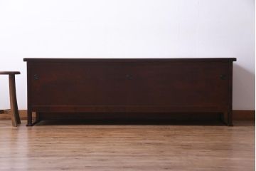 中古　北海道民芸家具　和モダンな佇まいがお洒落なローボード(AVボード、テレビボード)